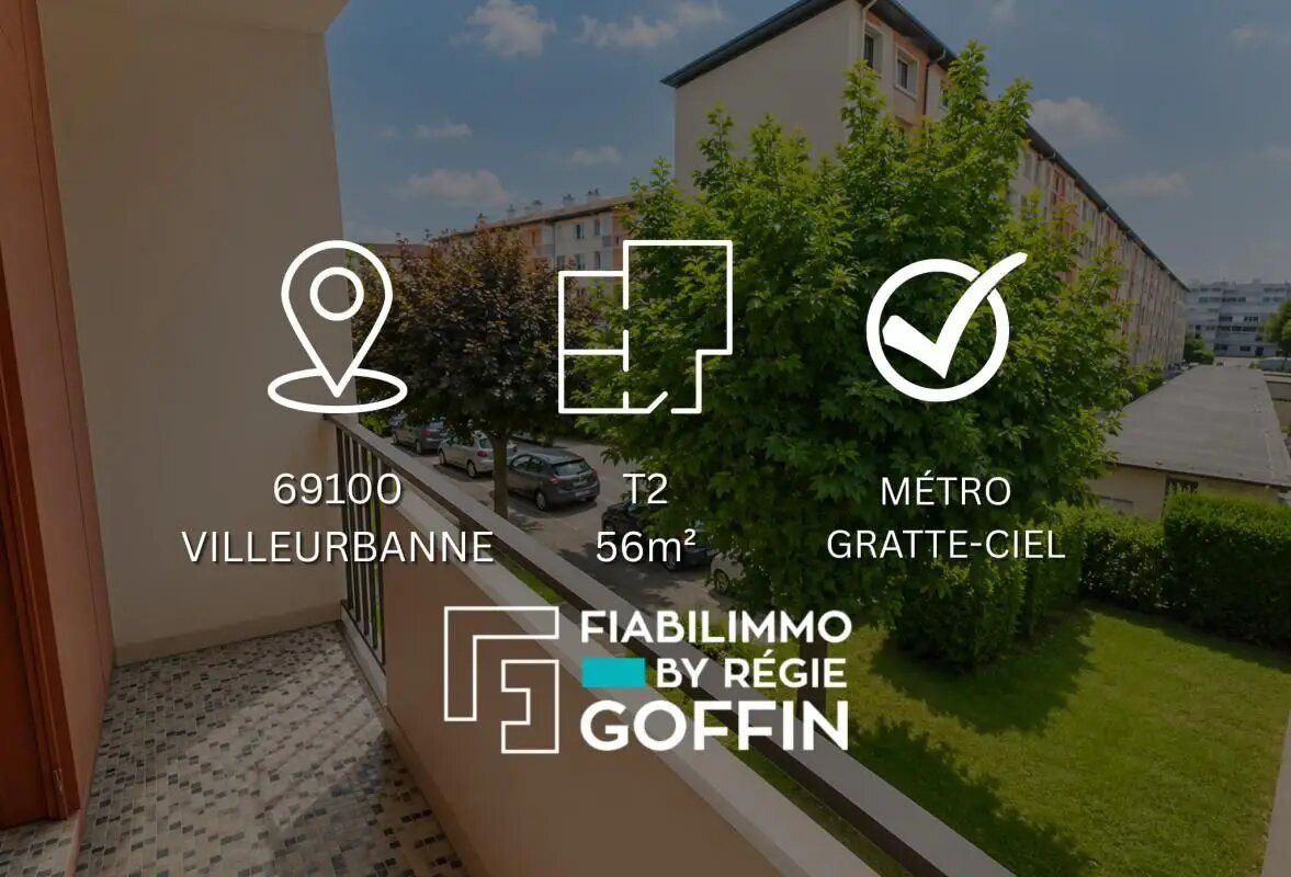 Appartement à vendre, 56m², Villeurbanne