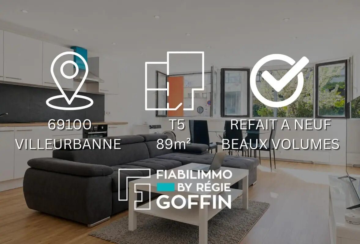 Appartement à vendre, 89m², Villeurbanne