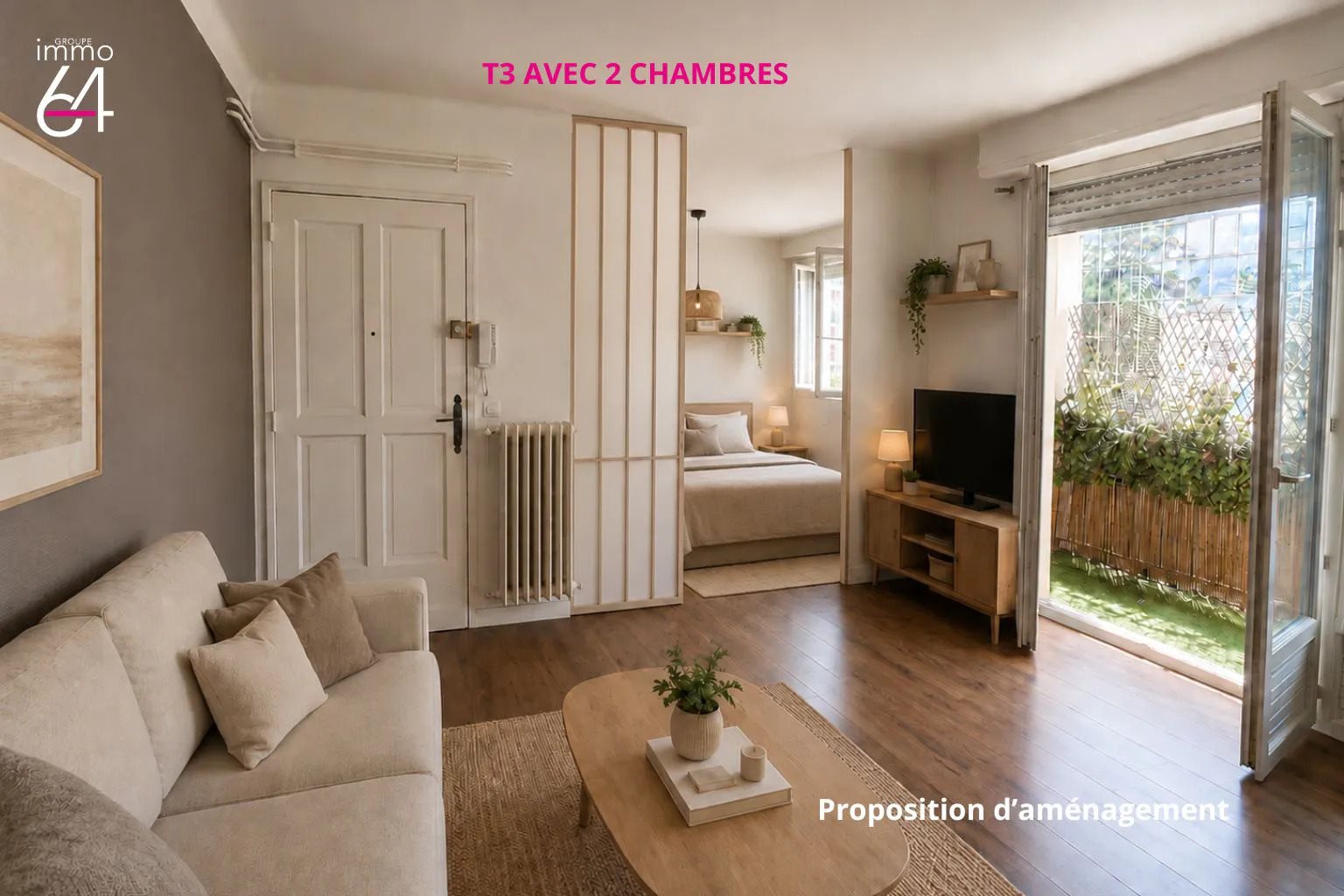 Appartement à vendre, 56m², Pau