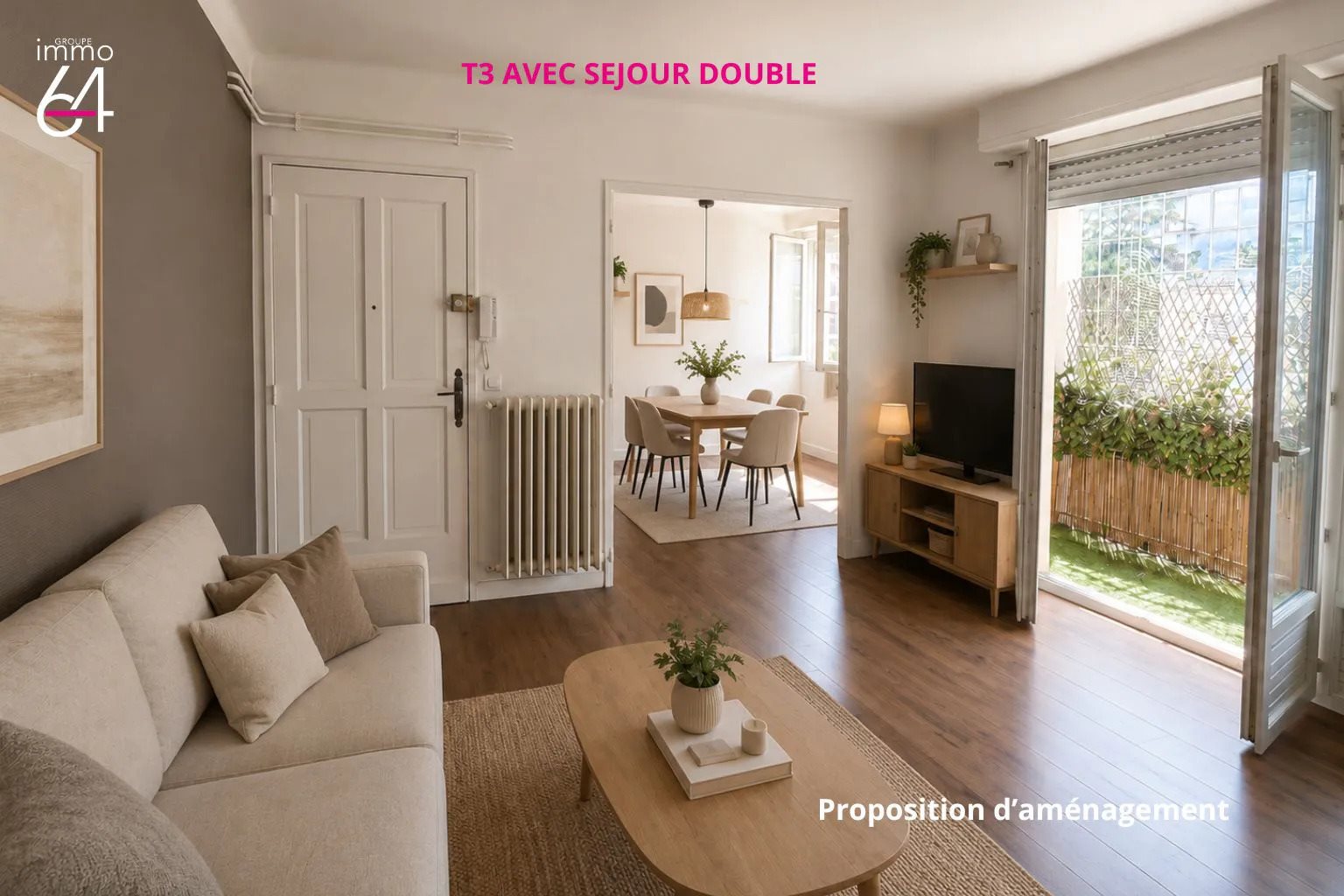 Appartement à vendre, 56m², Pau
