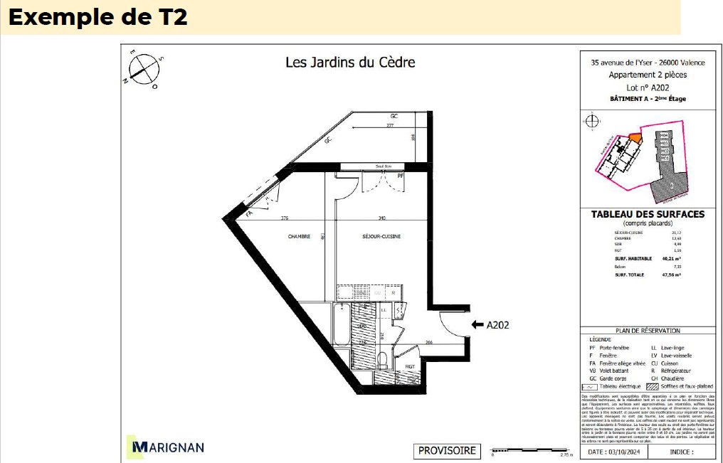 Appartement à vendre, 43m², Valence