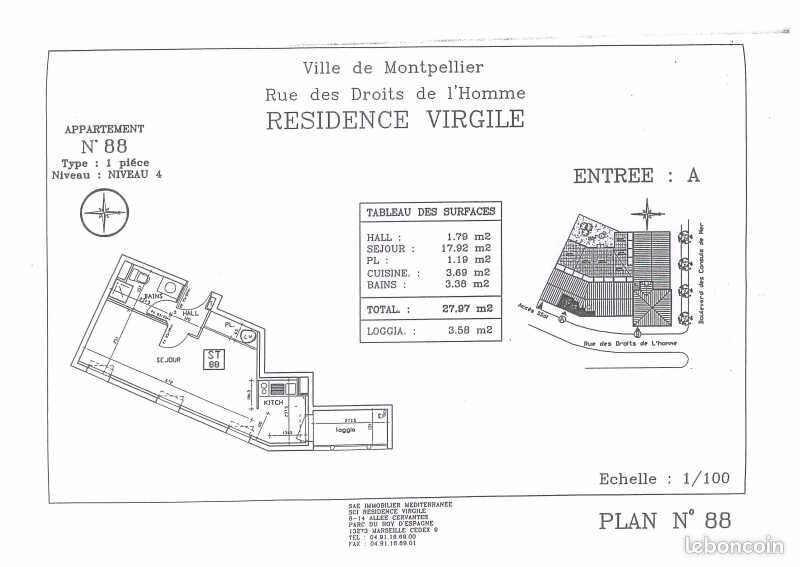 Appartement à louer, 27m², Montpellier