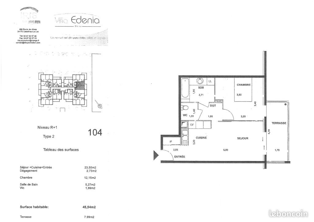 Appartement à vendre, 45m², Jacou