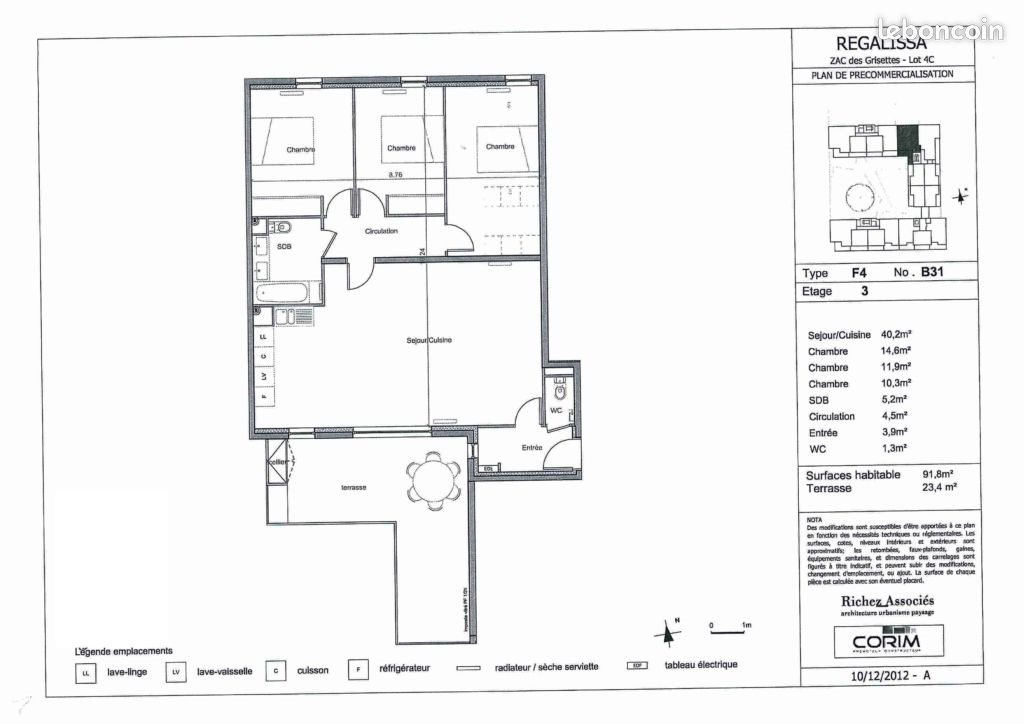 Appartement à vendre, 91m², Montpellier