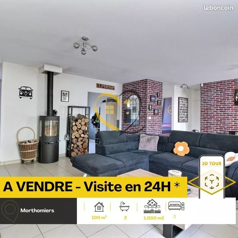 Maison à vendre, 100m², Morthomiers