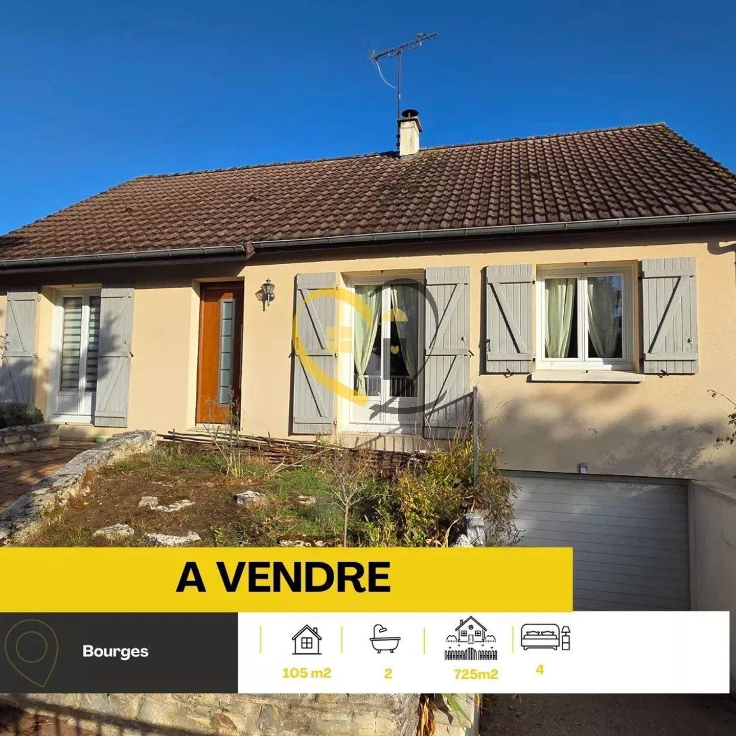 Maison à vendre, 105m², Bourges