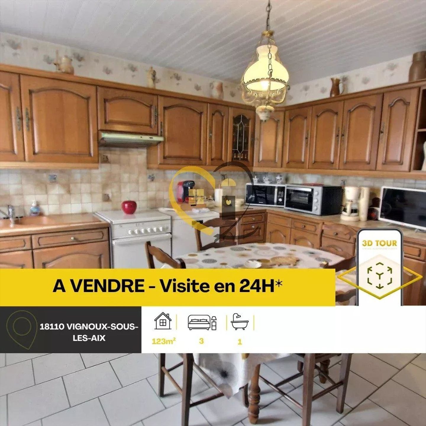 Maison à vendre, 123m², Vignoux-sous-les-Aix