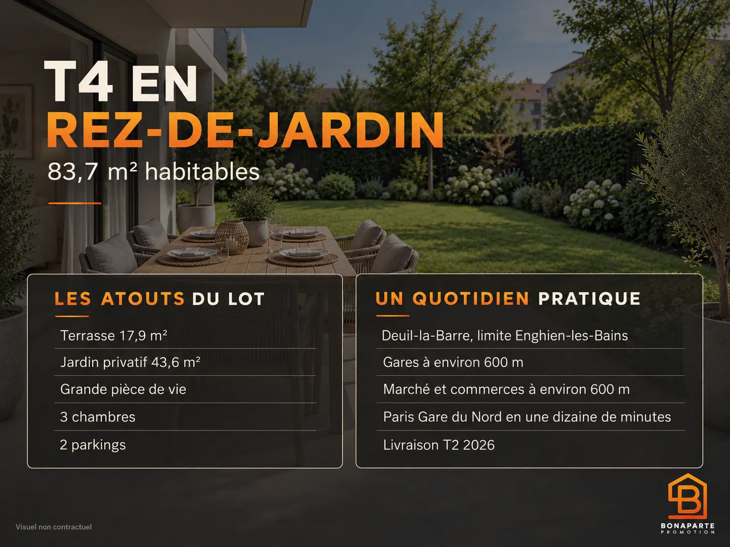 Appartement à vendre, 84m², Deuil-la-Barre