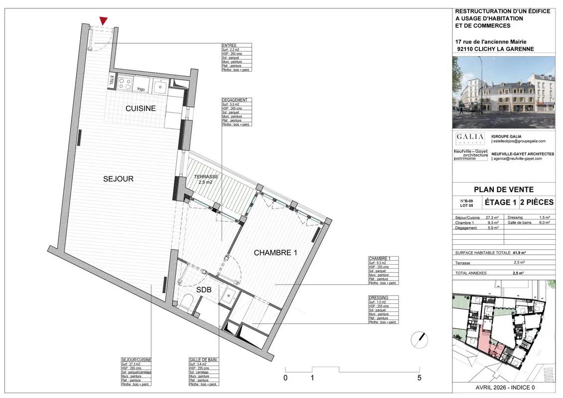Appartement à vendre, 49m², Clichy