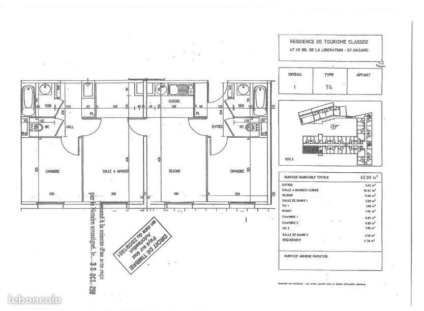 Appartement à vendre, 62m², Saint-Nazaire