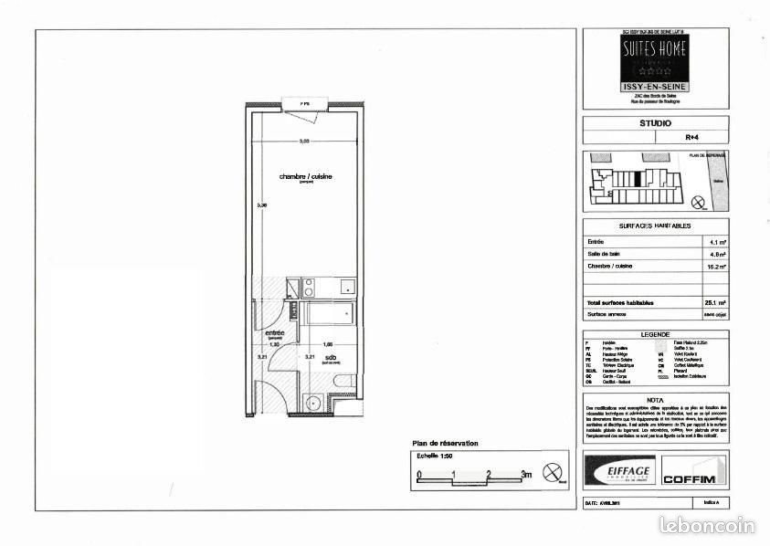 Appartement à vendre, 25m², Issy-les-Moulineaux