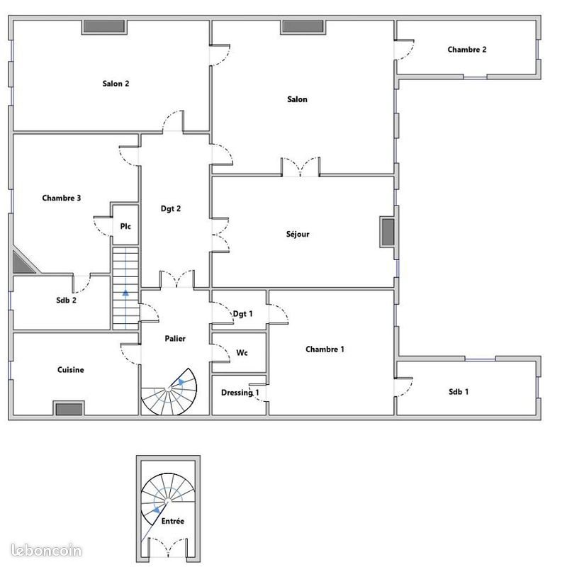 Appartement à louer, 176m², Metz