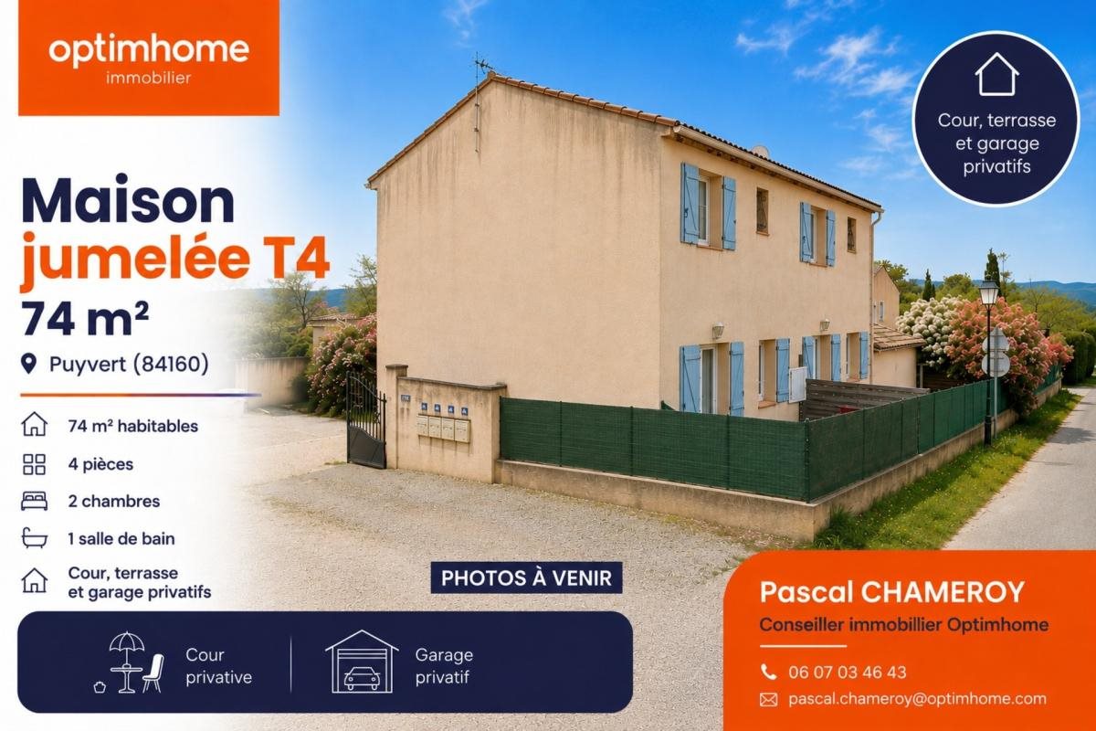 Maison à vendre, 74m², Puyvert