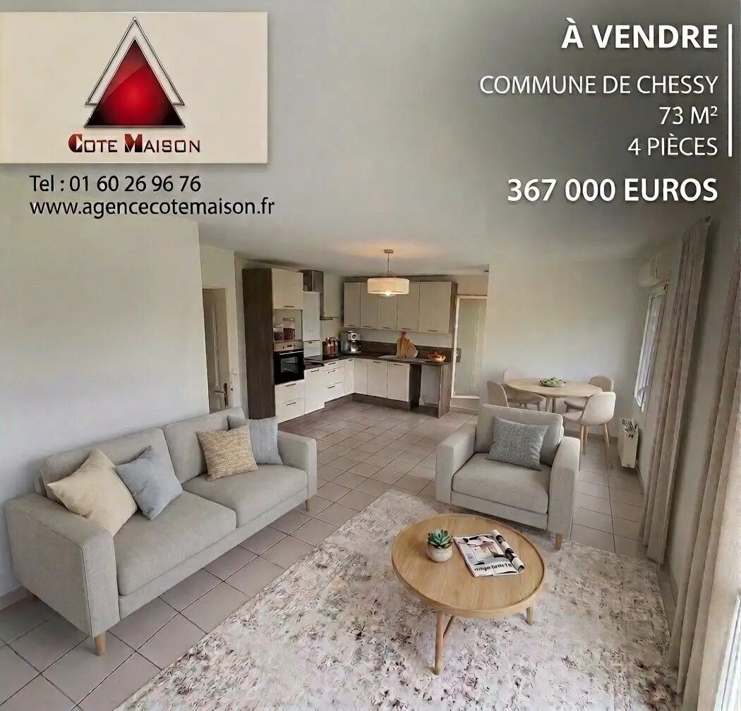 Appartement à vendre, 73m², Chessy