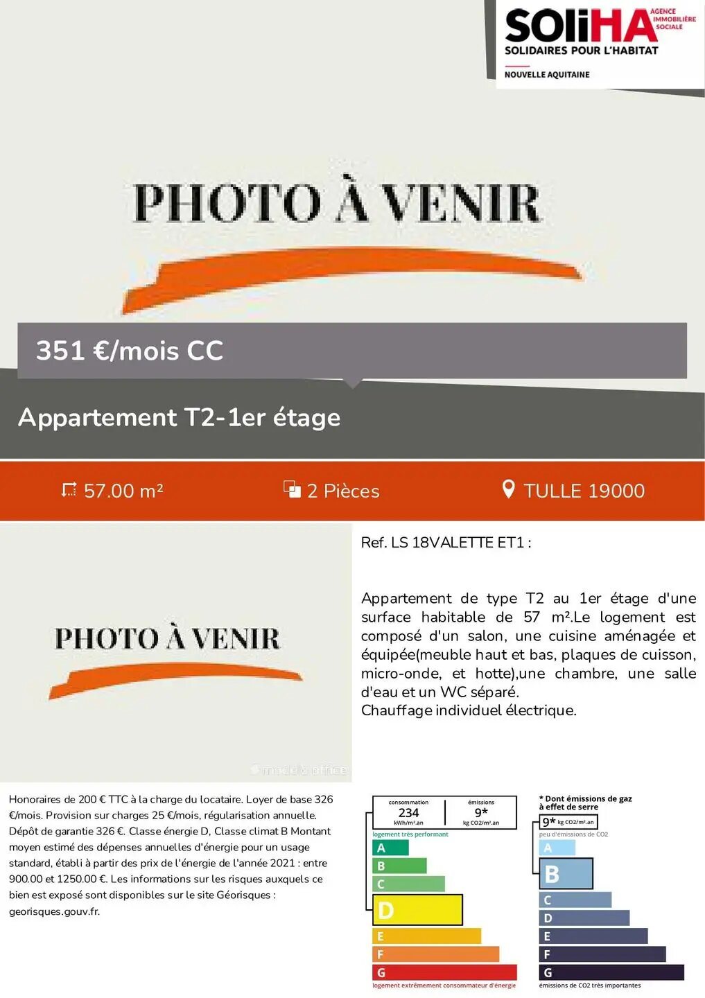 Appartement à louer, 57m², Tulle