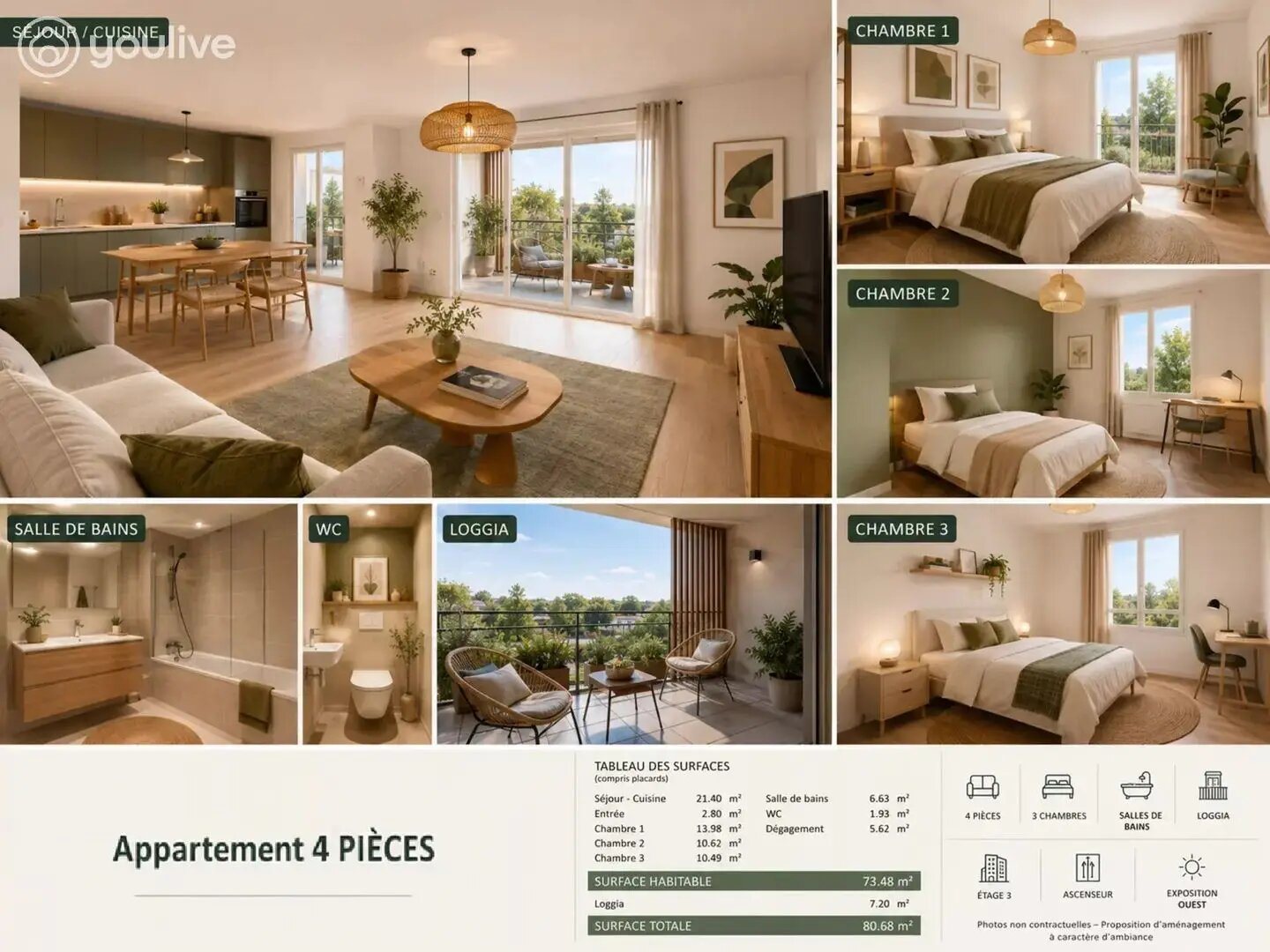 Appartement à vendre, 73m², Avrillé