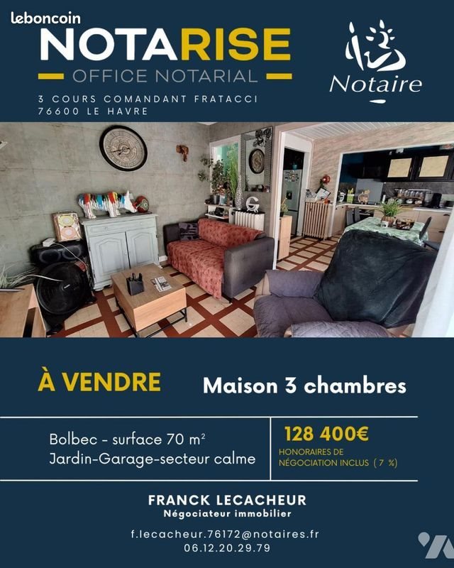 Maison à vendre, 70m², Bolbec