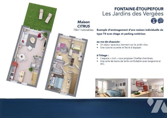 Maison à vendre, 66m², Fontaine-Etoupefour
