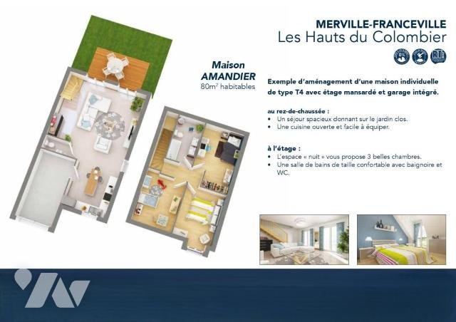 Maison à vendre, 80m², Merville-Franceville-Plage