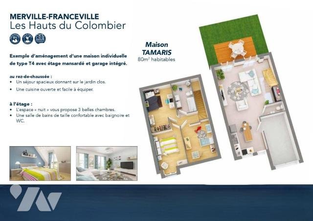 Maison à vendre, 80m², Merville-Franceville-Plage