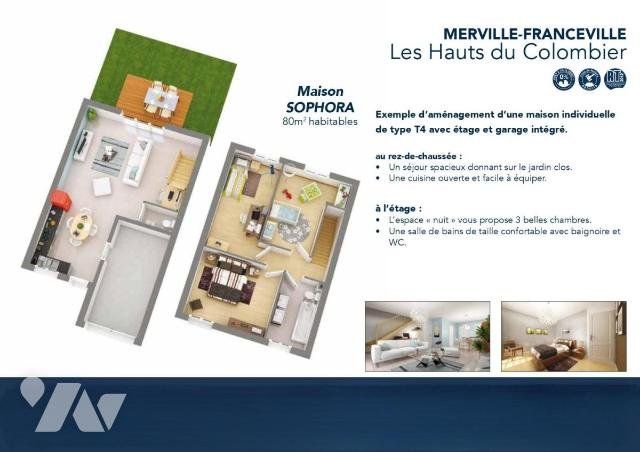 Maison à vendre, 80m², Merville-Franceville-Plage