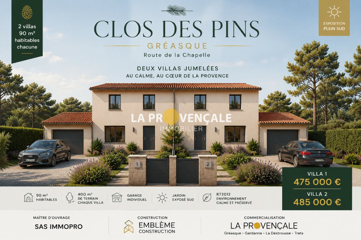 Maison à vendre, 90m², Gréasque