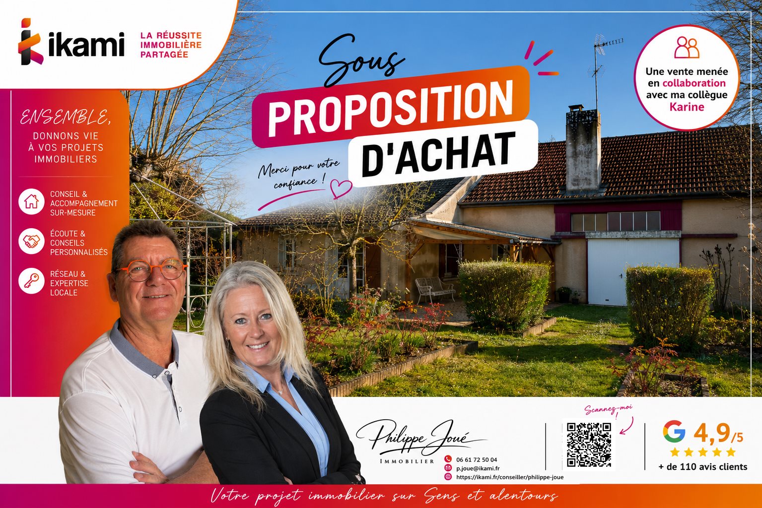 Maison à vendre, 107m², Villeneuve-l'Archevêque