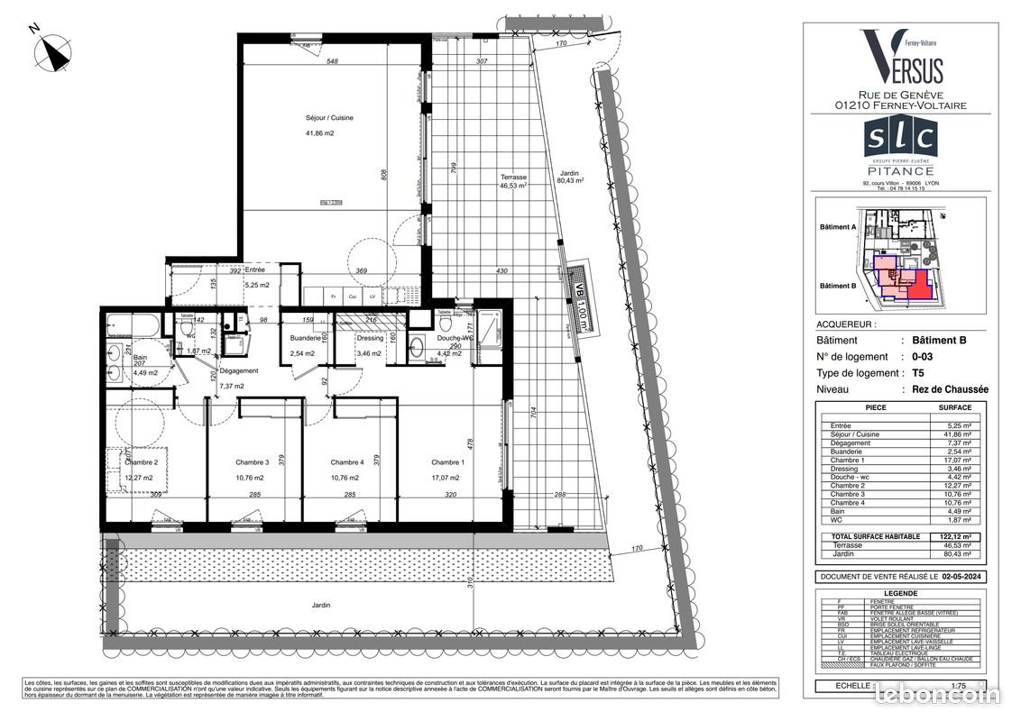 Appartement à vendre, 122m², Ferney-Voltaire