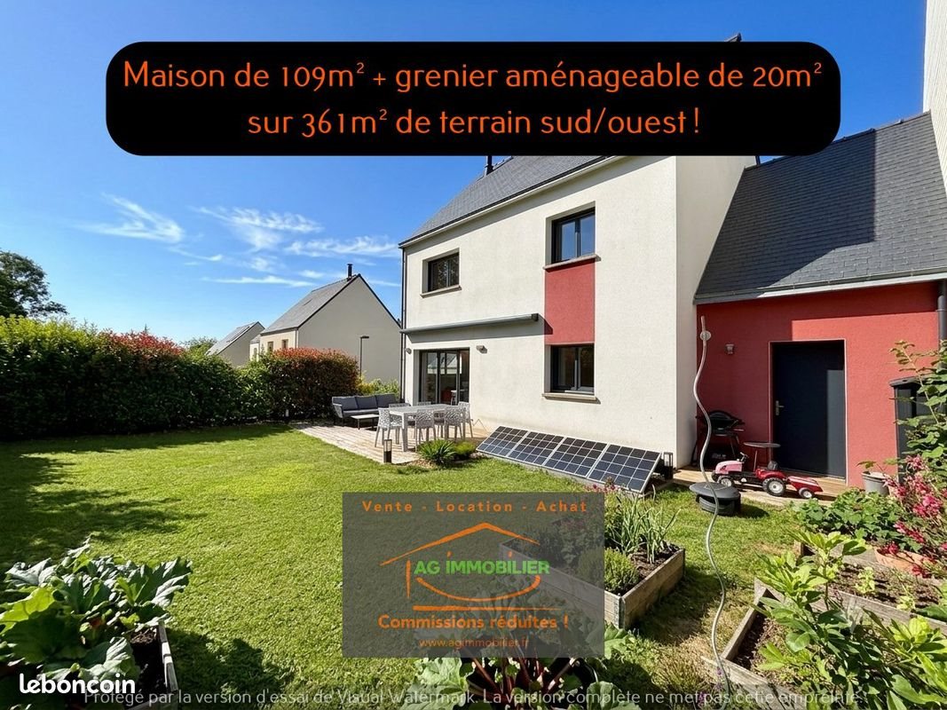 Maison à vendre, 109m², Melesse