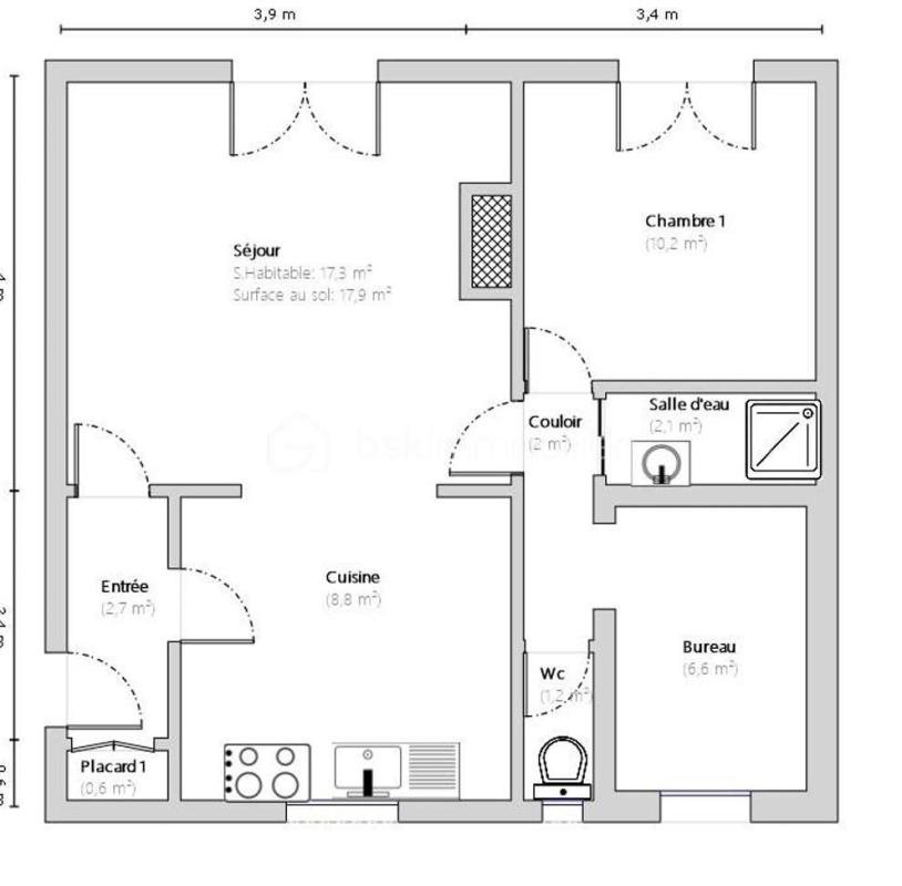 Appartement à vendre, 50m², Amiens