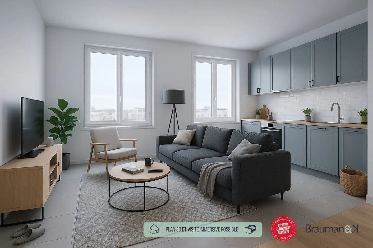 Appartement à vendre, 56m², Lognes