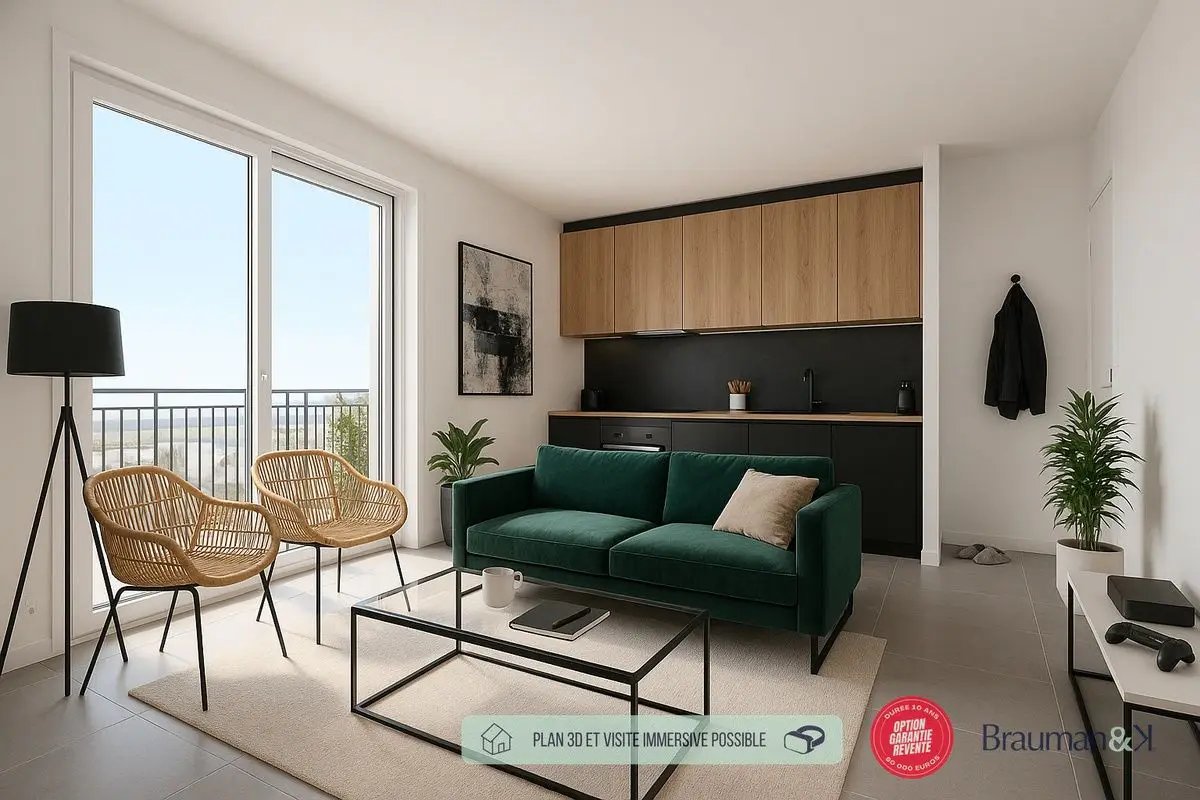Appartement à vendre, 32m², Courcouronnes