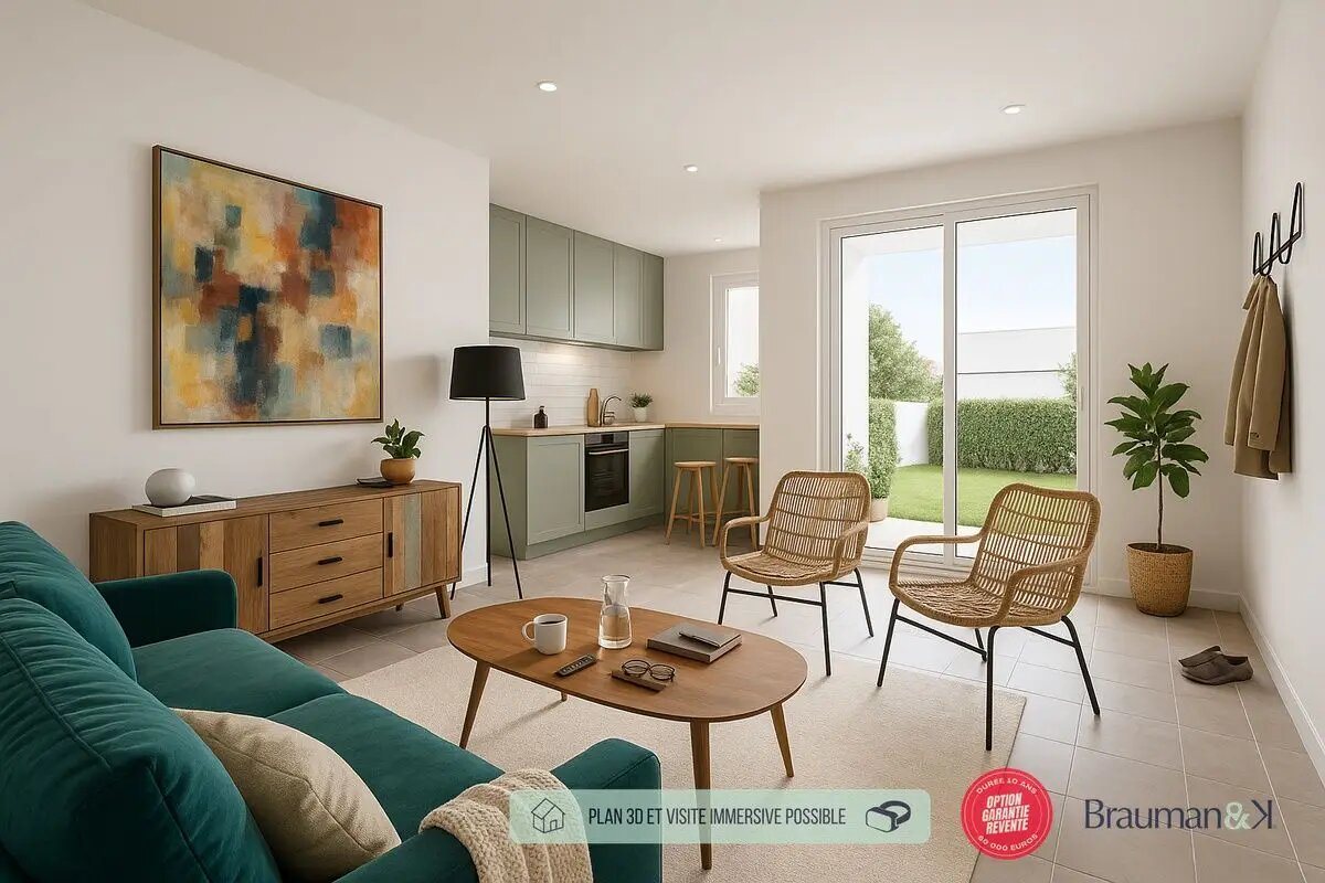 Appartement à vendre, 57m², Mettray