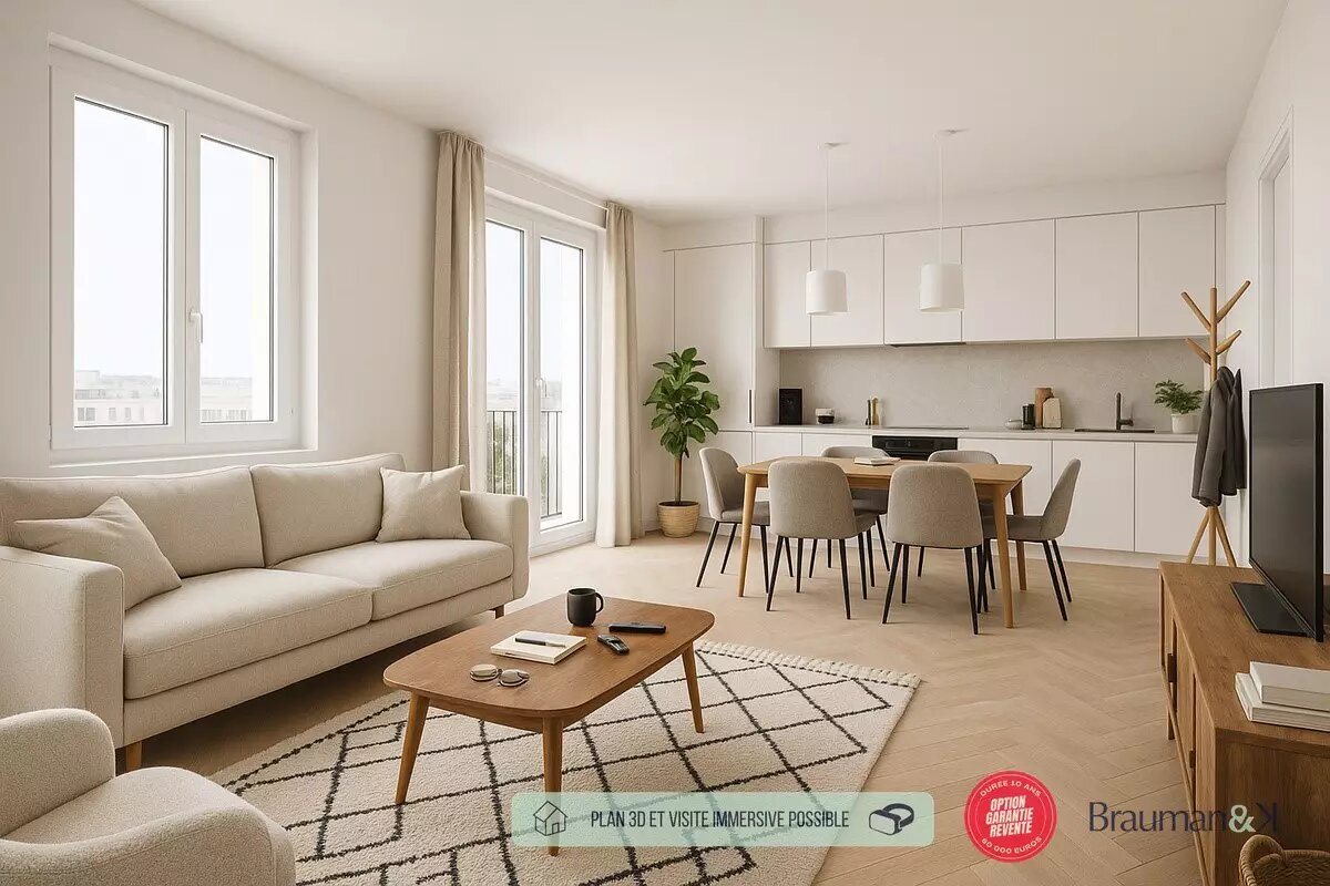 Appartement à vendre, 54m², Clichy