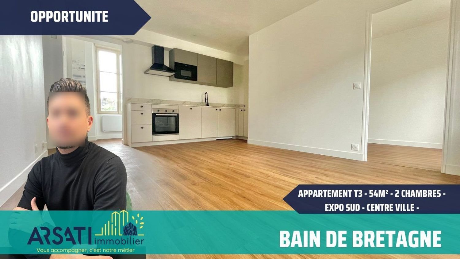 Appartement à vendre, 54m², Bain-de-Bretagne