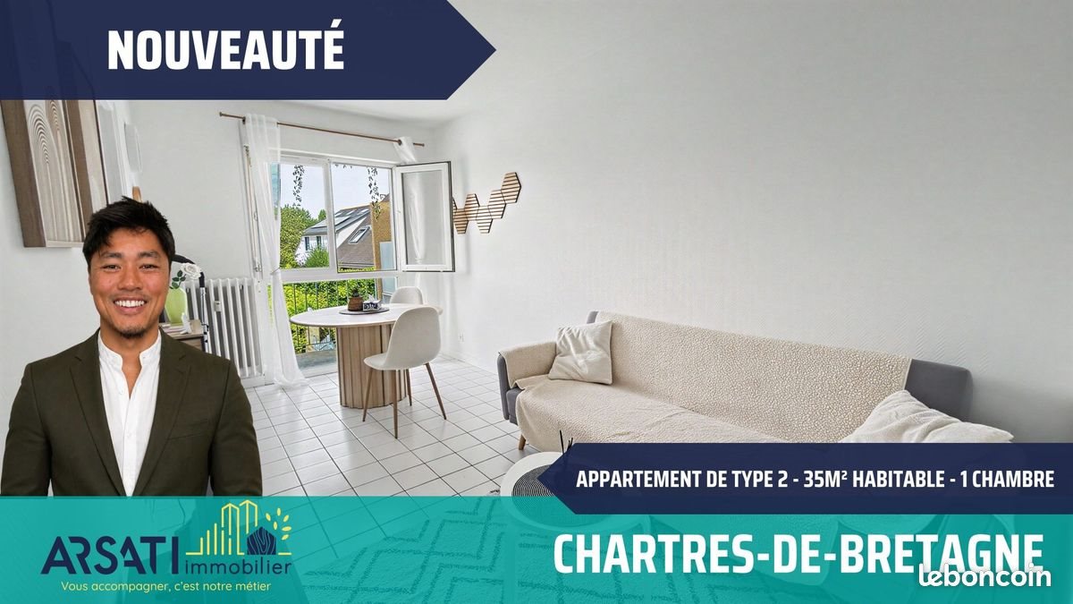 Appartement à vendre, 36m², Chartres-de-Bretagne