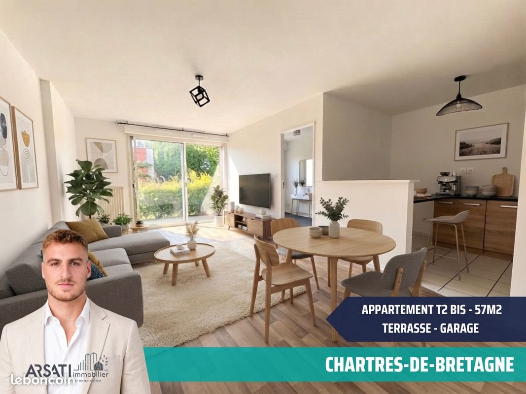 Appartement à vendre, 57m², Chartres-de-Bretagne
