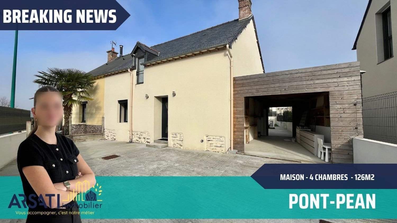 Maison à vendre, 126m², Pont-Péan