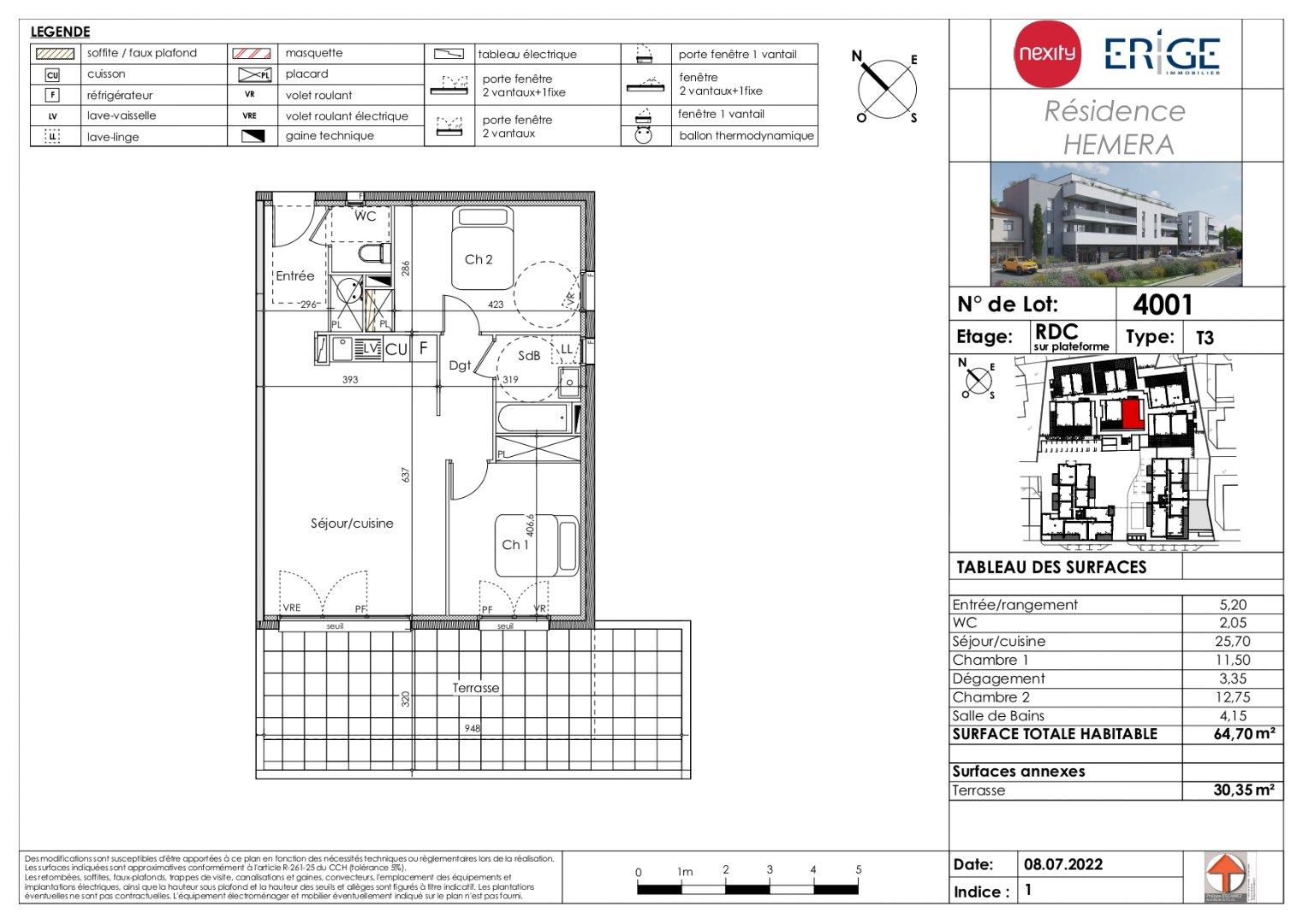 Appartement à vendre, 64m², Agde (Cap d'Agde)