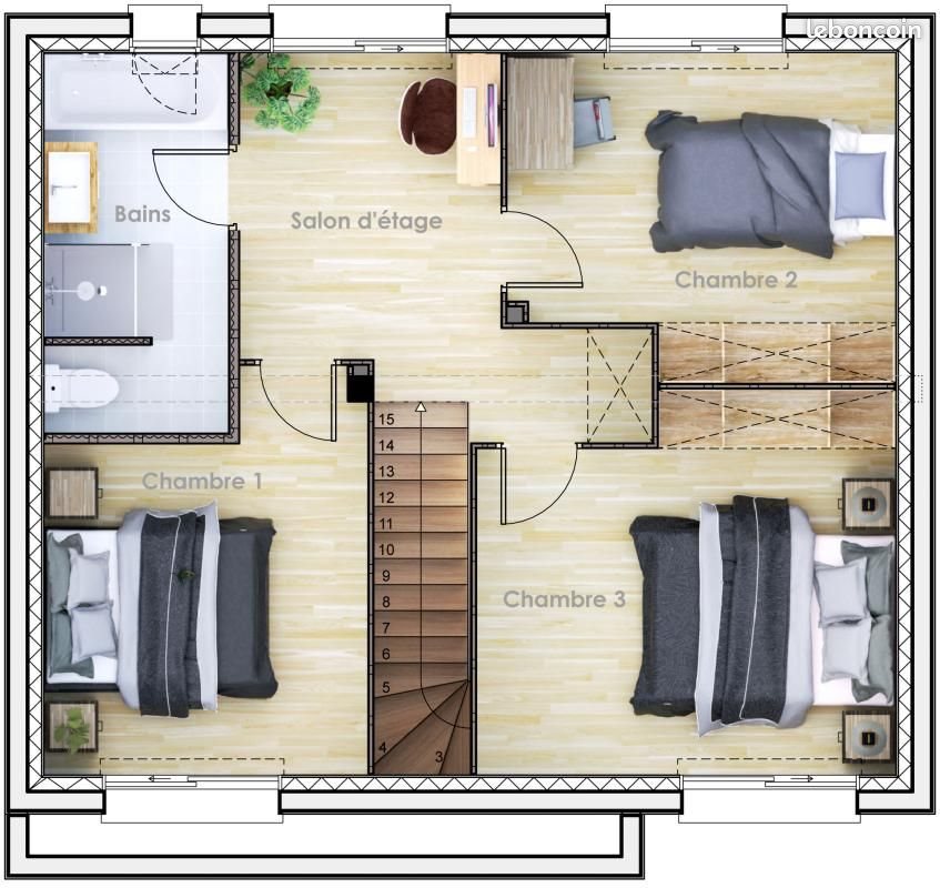 Maison à vendre, 85m², Saint-Jean-du-Cardonnay