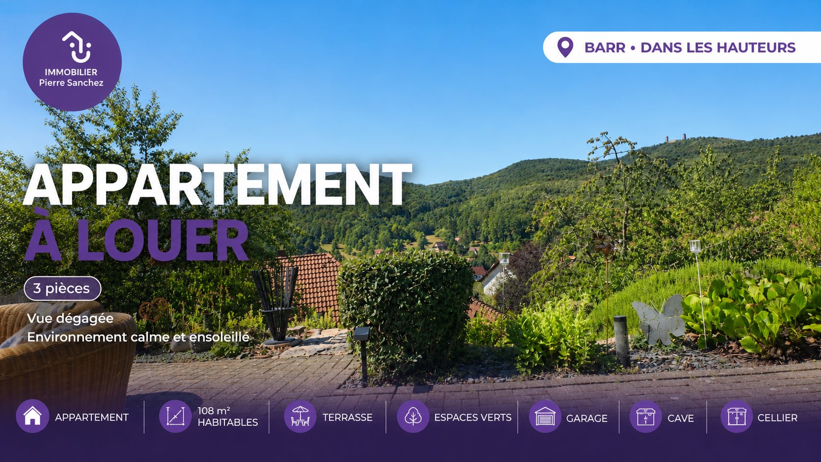 Maison à louer, 110m², Barr