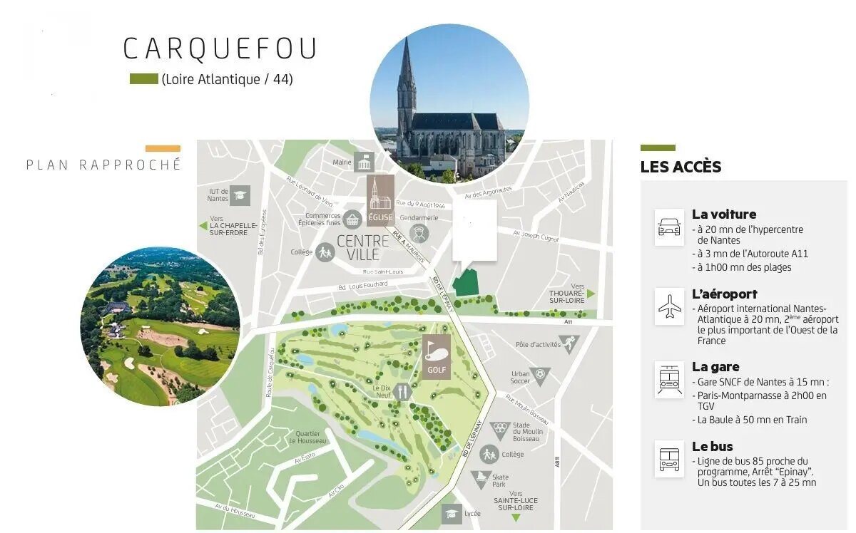 Appartement à vendre, 40m², Carquefou