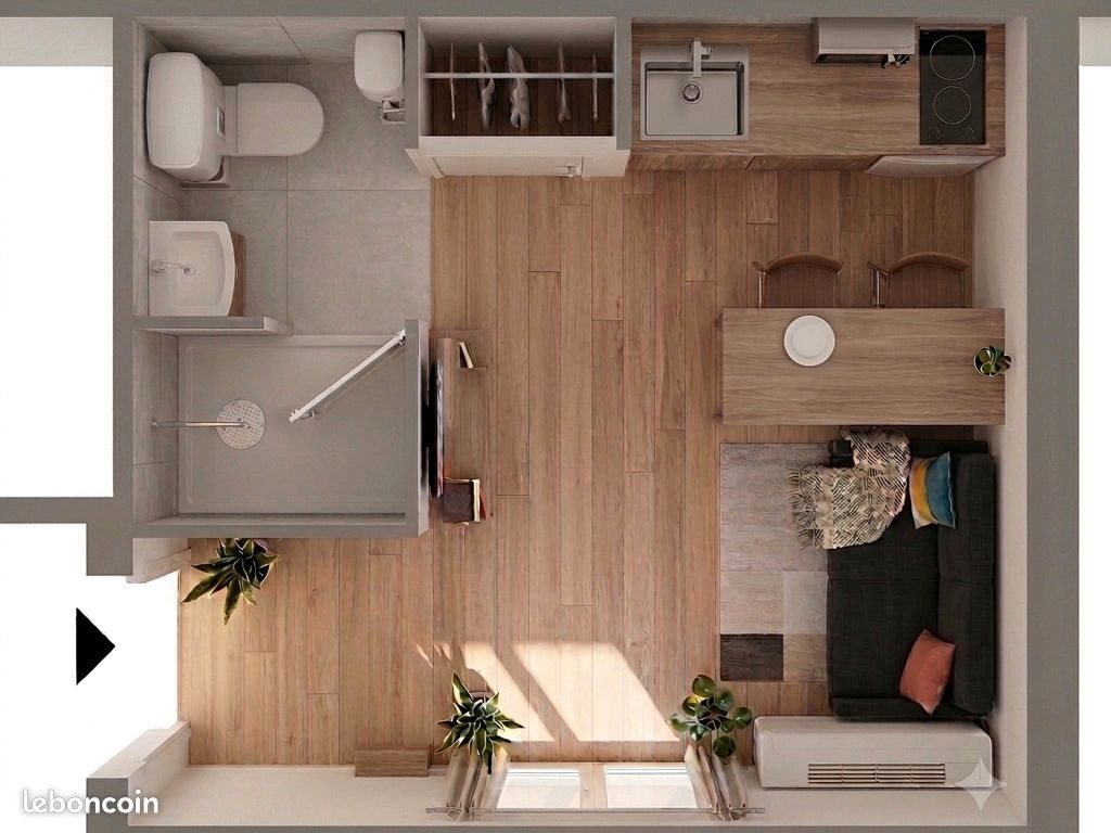 Appartement à louer, 12m², Le Coteau