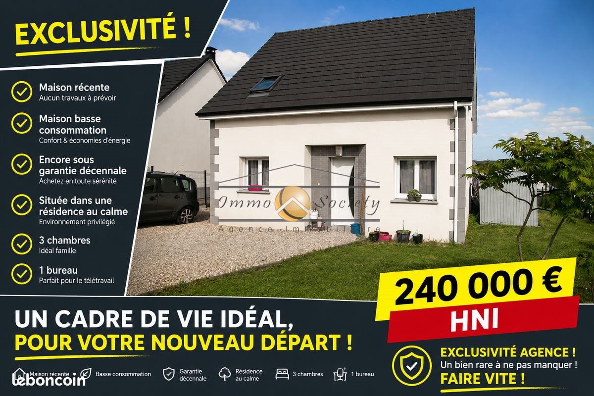Maison à vendre, 90m², Val-de-Reuil