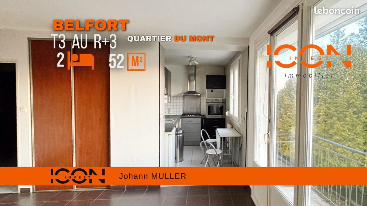 Appartement à louer, 52m², Belfort