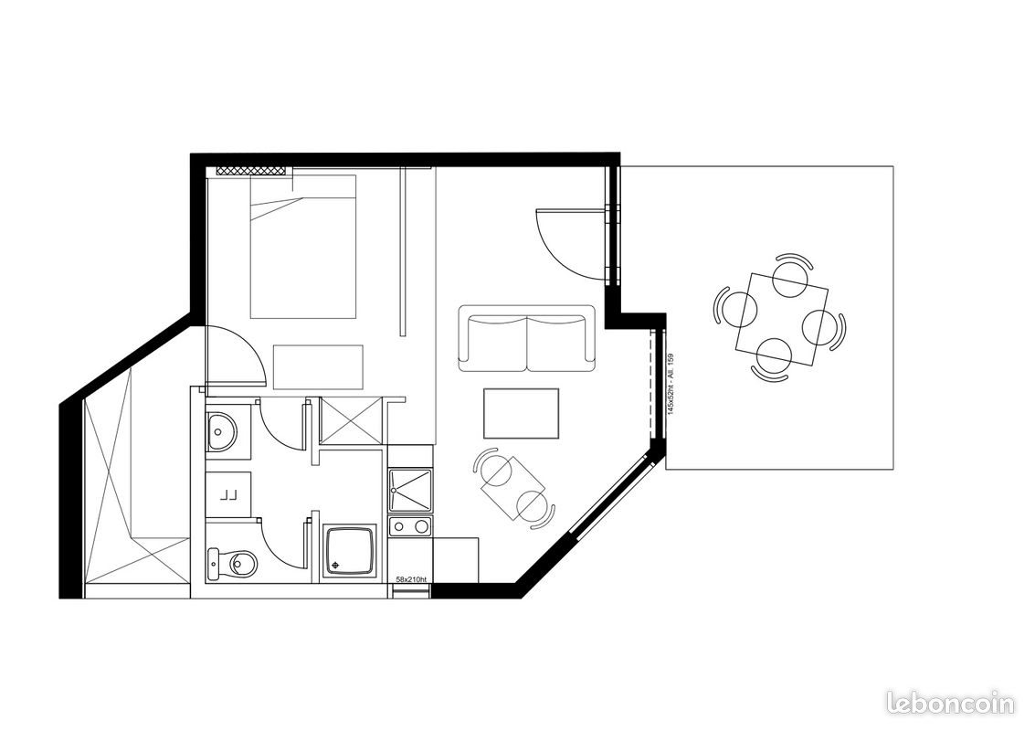 Appartement à louer, 34m², La Plaine-sur-Mer