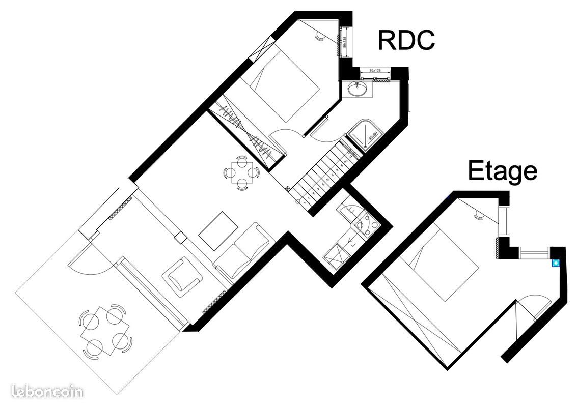 Appartement à louer, 50m², La Plaine-sur-Mer