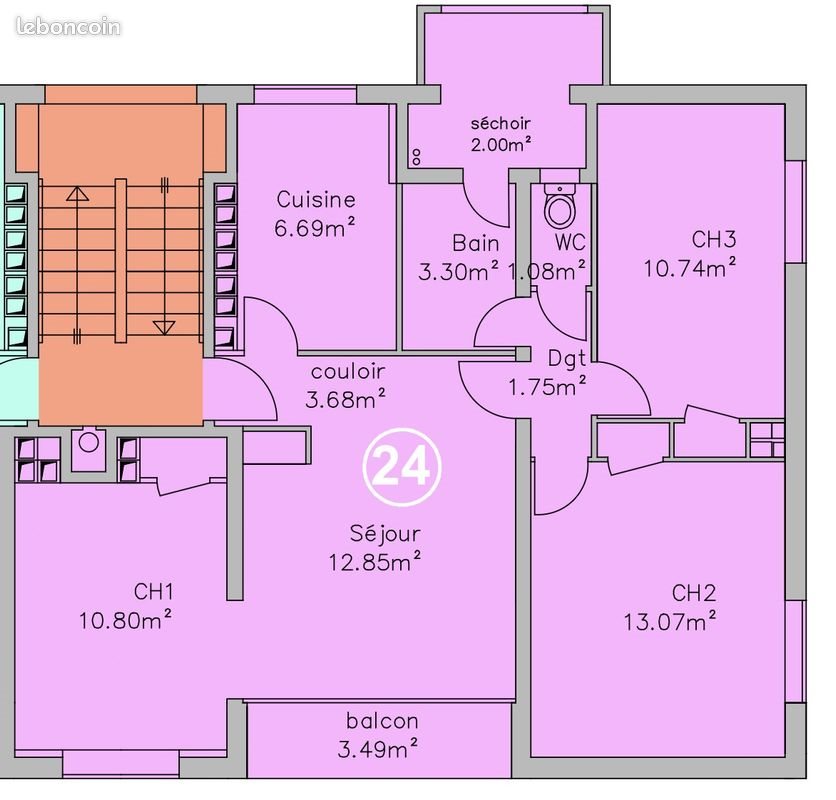 Appartement à vendre, 66m², Mourenx
