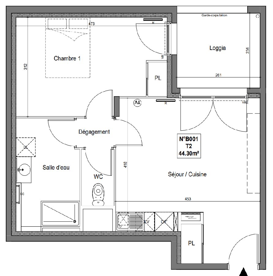 Appartement à vendre, 44m², Saint-Jean-de-Védas