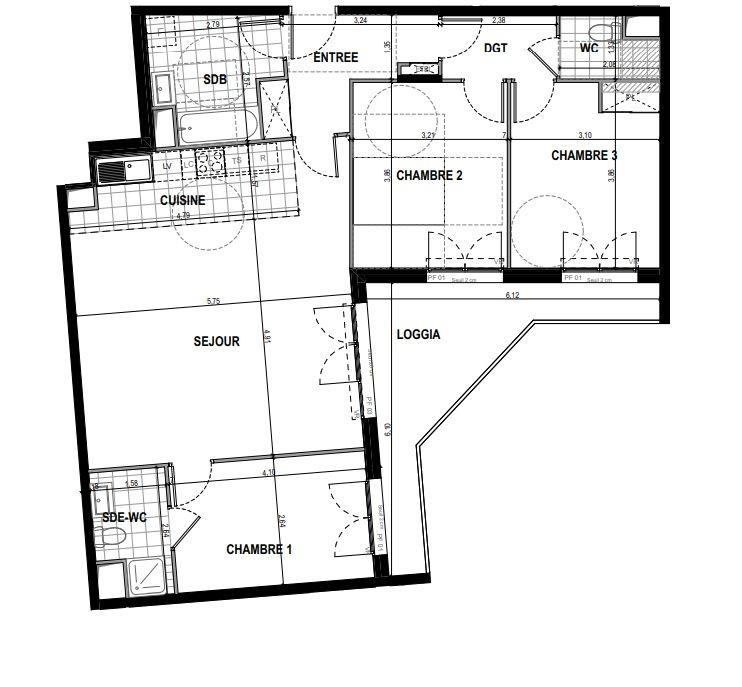Appartement à vendre, 91m², Châtenay-Malabry